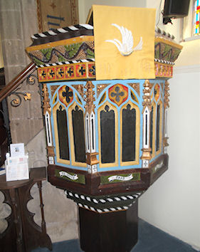 St Augustines Church Locking Pulpit